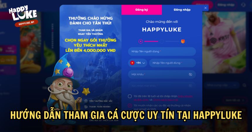 Hướng dẫn chi tiết giúp bạn bắt đầu hành trình trải nghiệm tại HappyLuke